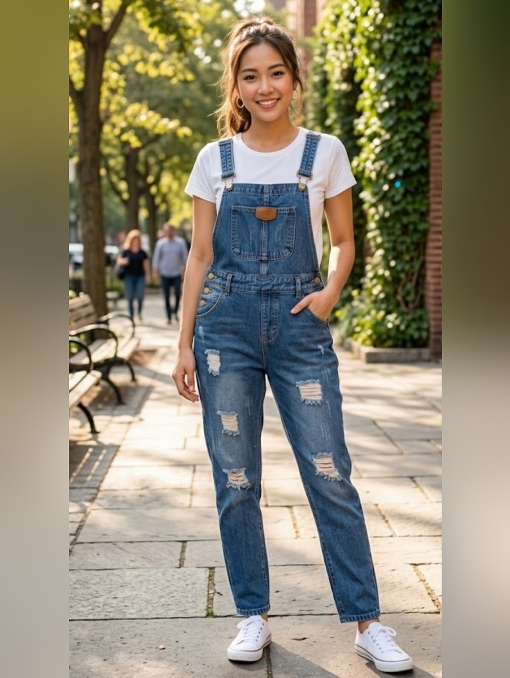 Blue Denim Women's Overalls Size S